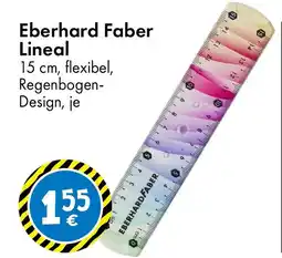 TEDi Eberhard Faber Lineal 15 cm, flexibel, Regenbogen- Design, je Angebot