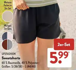 Aldi Süd UP2FASHION Sweatshorts Angebot
