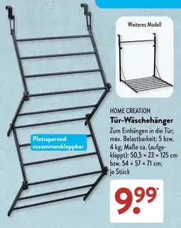 Aldi Süd HOME CREATION Tür-Wäschehänger Angebot
