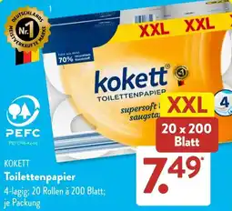 Aldi Süd KOKETT Toilettenpapier Angebot