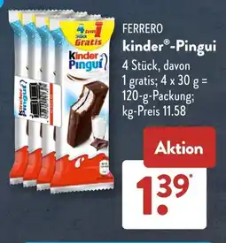 Aldi Süd Ferrero kinder pingui Angebot