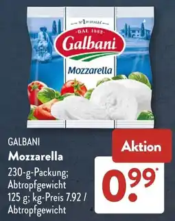 Aldi Süd Galbani Mozzarella Angebot