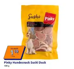 Action Pinky Hundesnack Sushi Duck Angebot