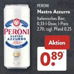 Aldi Süd PERONI Nastro Azzurro Angebot