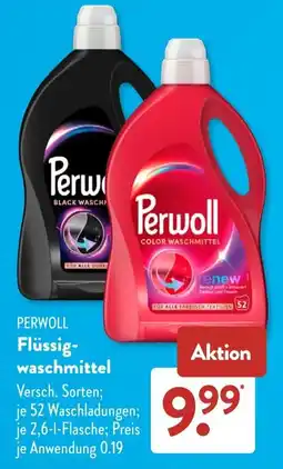 Aldi Süd Perwoll Flüssigwaschmittel Angebot