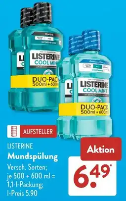 Aldi Süd Listerine mundspülung Angebot