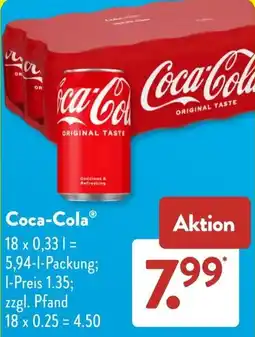 Aldi Süd Coca-Cola Angebot