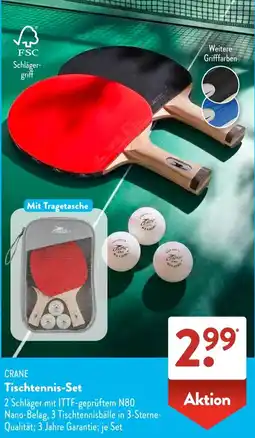 Aldi Süd CRANE Tischtennis-Set Angebot
