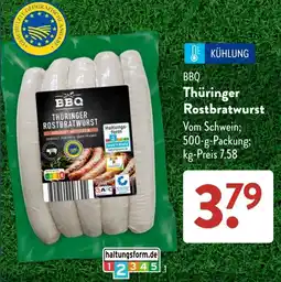 Aldi Süd BBQ Thüringer Rostbratwurst Angebot