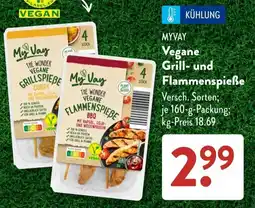 Aldi Süd MYVAY Vegane Grill- und Flammenspieẞe Angebot