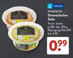 Aldi Süd WONNEMEYER Orientalischer Salat Angebot