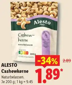 Lidl ALESTO Cashewkerne Angebot