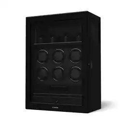 Netto Marken-Discount SecureTouch Uhrenbeweger 6+4 Uhren Mabuchi Motor Klavierlack 41 Modi Schloss LEDs Schwarz Angebot