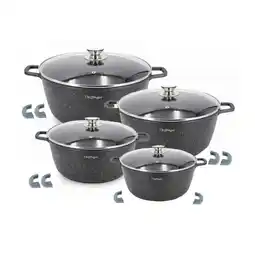 Netto Marken-Discount 8 tlg Kochtopf Set Topf Induktion Anti Haft 20-24-28-32cm Angebot