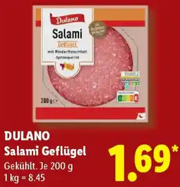 Lidl DULANO Salami Geflügel Angebot