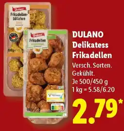 Lidl DULANO Delikatess Frikadellen Angebot