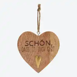 NKD Deko-Herz aus Mangoholz, ca. 12,5x12,5 cm Angebot