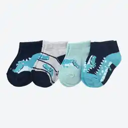 NKD Baby-Jungen-Sneaker-Socken mit Krokodil-Motiv, 4er-Pack Angebot