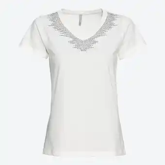NKD Damen-T-Shirt mit Strasssteinen Angebot