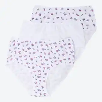NKD Damen-Taillenslip mit hohem Baumwollanteil, 3er-Pack Angebot