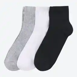 NKD Damen-Kurzschaftsocken mit Ripp-Struktur, 3er-Pack Angebot