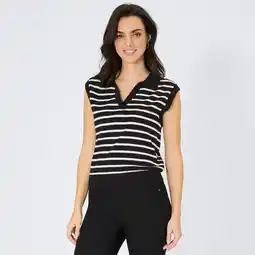 NKD Damen-Poloshirt mit Ringelmuster Angebot