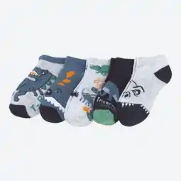NKD Kinder-Sneaker-Socken mit Dino-Motiven, 5er-Pack Angebot