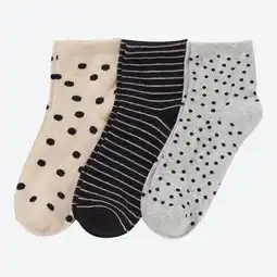 NKD Damen-Kurzschaftsocken mit hohem Baumwollanteil, 3er-Pack Angebot