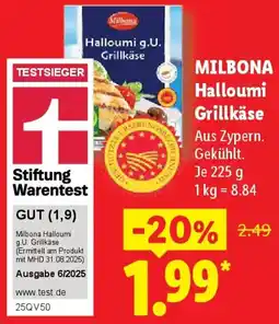 Lidl MILBONA Halloumi Grillkäse Angebot