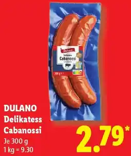 Lidl DULANO Delikatess Cabanossi Angebot