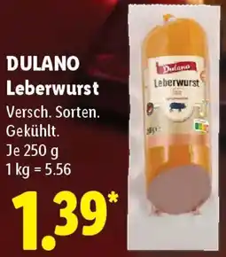 Lidl DULANO Leberwurst Angebot