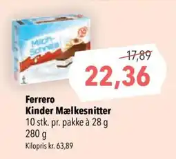 CITTI Markt Ferrero Kinder Mäelkesnitter Angebot