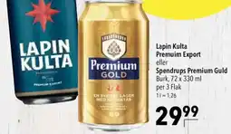 CITTI Markt Lapin Kulta Premium Export eller Spendrups Premium Guld Angebot