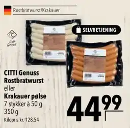 CITTI Markt CITTI Genuss Rostbratwurst Angebot