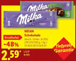 Lidl MILKA Schokolade Angebot