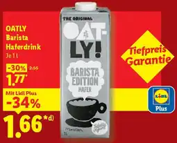 Lidl OATLY Barista Haferdrink Angebot