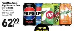 CITTI Markt Pepsi Max, Pepsi, 7Up, Mountain Dew eller Mirinda Angebot