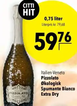 CITTI Markt Pizzolato Økologisk Spumante Bianco Extra Dry Angebot