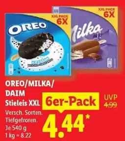 Lidl OREO/MILKA/ DAIM Stieleis XXL Angebot