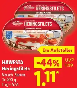 Lidl HAWESTA Heringsfilets Angebot