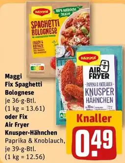 REWE Maggi Fix Spaghetti Bolognese Angebot