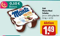 REWE Zott Monte Maxi Schoko Angebot