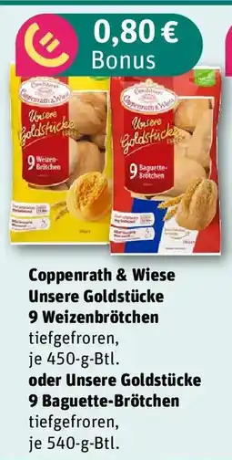 REWE Coppenrath & Wiese Unsere Goldstücke 9 Weizenbrötchen Angebot