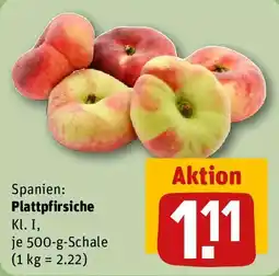 REWE Spanien: Plattpfirsiche Angebot