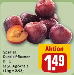 REWE Spanien: Dunkle Pflaumen Angebot