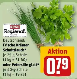 REWE REWE Regional Frische Kräuter Schnittlauch* oder Petersilie glatt* Angebot
