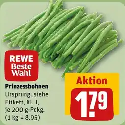 REWE REWE Beste Wahl Prinzessbohnen Angebot