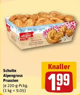 REWE Schulte Alpengruss Prussien Angebot