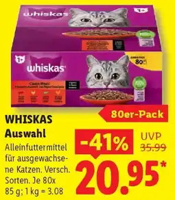 Lidl WHISKAS Auswahl Angebot