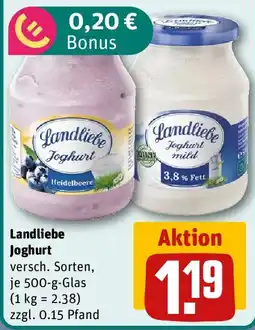 REWE Ländliebe Joghurt Angebot